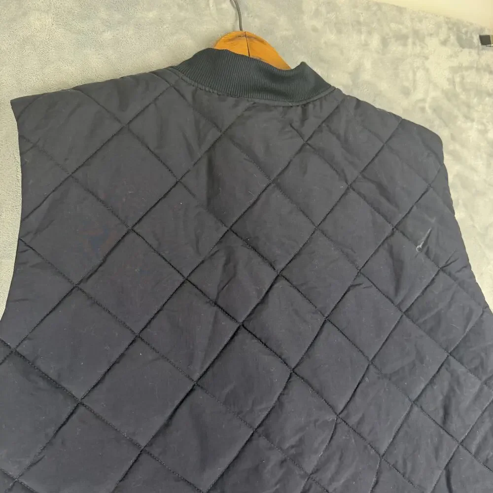 The North Face Cuchillo Vest Mens XXL Navy Blue Quilted‎ Insulated Sherpa Lined